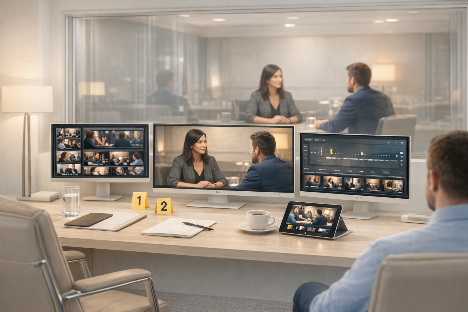 HT Backroom observer workspace for live session review